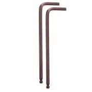 2pcs Ball End Hex Key Wrench 3/16" Long Arm S2 Steel L-Shape Hexagon Wrenches