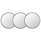 3 Pcs Suction Cup Magnifying Glass Compact Mirror with Magnification Travel