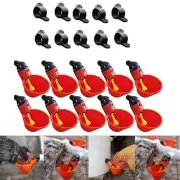 Poultry Drinker Nipple Drinking-New 10*Automatic Chicken Bird Water Drinking Cup