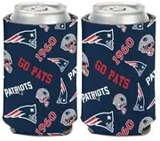 New England Patriots Scatterprint Can Cooler 12 oz.