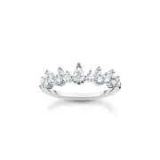 Genuine THOMAS SABO Ring ice crystals silver