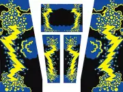 Stern LIGHTNING Pinball Machine CABINET Decal Set