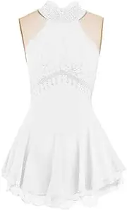 [JRUIA] Figure Skating Competition Dresses for Girls Women's Dance Ice Skating Performance Skirt Gymnastics Leotard Activewear