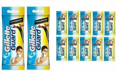 Gillette Guard Blades | Cartridges With Single Blade System 100 Blade & 5 Razors
