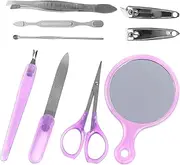 HAKIDZEL All-in-one Nail Clipper Kit 9-in-1 Manicure Set Scissor Fingernail File for Travel Daily Use