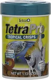 Tetra Pro Tropical Crisps, Fish Food with Biotin, Support's Fishes Immune System, Advanced Clear Water Formula, 1.13oz/32g