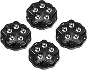 MotiveTech 4 Pieces Self Adhesion Caster Wheel Universal Wheels Furniture 360 Rotatable for Small Appliance Mop Bucket Storage Bins