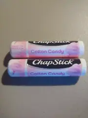 CHAPSTICK COTTON CANDY Flavor Lip Balm Lot of 2 New & Sealed Must Try!