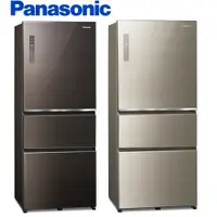 在飛比找樂天市場購物網優惠-Panasonic國際牌 610L三門無邊框玻璃系列電冰箱 