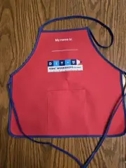 New Lowes Red Kids Apron DIY -U Workshops