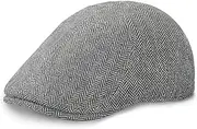 [ZOWYA] Herringbone Flat Ivy Newsboy Hats for Women Men Black Brown Fashion Classic