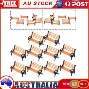 Model Train HO TT/Scale 1:87 Bench/ Chair Settee Street/ Park Layout 10pcs / New