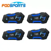4X FX4 1KM Motorcycle Helmet Interphone 4Way Bluetooth Intercom Headset Wireless