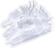 TEHAUX Silicone Dragon Head Mold for Resin Epoxy Crafting Easy Demold Durable
