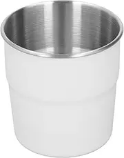 Insulated Cup, Insulated Coffee Mug Handle Double Wall 320ml Heat Preservation for Outdoor Barbecue (White)
