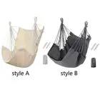 Hanging Rope Swing Anti Slip Rings Tree Hiking Sleeping Garden Hammock Chair