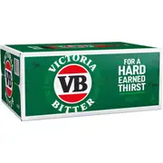 Victoria Bitter Lager Bottles 375ml x 24 Case