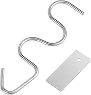 NQEUEPN Peanut Butter Stirrer and Scraper, Stainless Steel Peanut Butter Mixer Nut Butter Stirrer Tool for 12-30OZ Jars Suitable for Mixing Various Peanut Butter & Jam, Silver, 05072