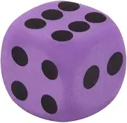 Foam Large Dice, Foam Dice Cubes with Number Dots, Foam Dice for Classroom, Large Foam Playing Dice Classic Game Dice Toy, Soft Toy Classroom Dice Accessory, for Kids Math Games