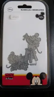 DISNEY MICKEY MOUSE & FRIENDS - PANORAMA DECORATING DIE DL037 - Mickey & Minnie