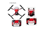Sunnylife PVC Sticker Waterproof Scratch-proof Skin for Mini 2 (Red Shark)