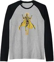 [DC Comics] Black Adam Dr. Fate Raglan Baseball Tee