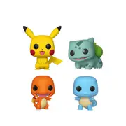 Funko Pokemon Starters Pikachu Bulbasaur Charmander & Squirtle Pop! Vinyl Figure