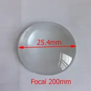 1pc 25.4mm K9 Optical Glass Led Focal Length 200mm Plano Convex Glass Laser Lens