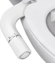 BIGCOW Ultra-Slim Bidet, Non-Electric Dual Nozzle (Frontal & Rear Wash) Bidet...