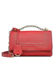 RADLEY London Mill Bay Stud Medium Flapover Crossbody Crimson