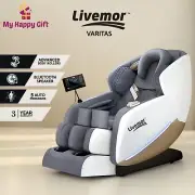 Livemor Massage Chair Electric Recliner 26 Nodes Full Body Massager Beryl