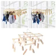 Multi Clip Drying Rack Laundry Dryer for Socks Hanging Clothes Baby Child