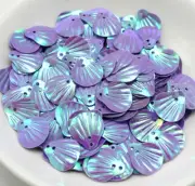 1000 Purple Shell loose sequins Paillettes Top Hole sewing Wedding craft