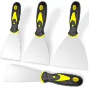 4 Pcs Stainless Steel Putty Knife Paint Scraper for Repairing Drywall Wallpaper