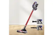 Devanti Stick Vacuum Cleaner Bagless Cordless Red 150W