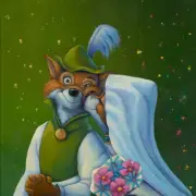 Robin Hood Disney Fine Art Denyse Klette Signed Ltd Ed 195 Oo-De-Lally Kiss
