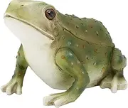 Frog Statue Hand Painted Lifelike Lovely Resin Frog Figure Garden Decor for Backyard Patio Garden Lawn