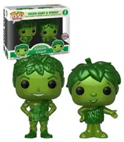 Funko POP! Ad Icons Green Giant 2 Pack Green Giant And Sprout (Metallic) - New, Mint Condition