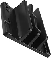 Homoyoyo Vertical Laptop Stand Adjustable Double Holder for Laptop and Book Storage Space Saving Document Organizer for Office Elegant Design for Efficient Workspace Management