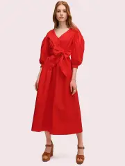 belted midi dress