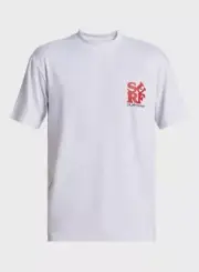 Quicksilver Mens Graphic T Shirt Short Sleeve Surf Tee White Size XL