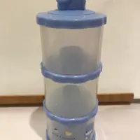 在飛比找蝦皮購物優惠-二手 藍色KU.KU Duckbill奶瓶分裝罐 4層