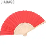 JIADASS 【安德在線】21CM彩色手繪折扇（紅）