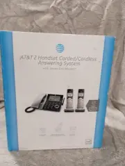 AT&T CL84207 2-Handset Corded/Cordless Phone Answering System