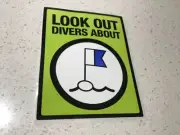 BOATING SAFETY BOATS DIVERS NAVIGATION STICKER,ENGINES SUZUKI YAMAHA YANMAR LURE
