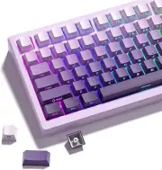 136 Keys Side Print Keycaps, Gradient Minimalist Style Cherry Profile PBT Double
