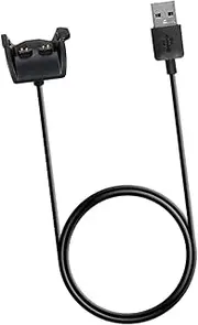 Dolity Fit for Garmin Vivosmart Charger,1m/3.3ft Replacement Charger Cradle Charging Dock Compatible with Garmin Vivosmart HR/HR+ Smart Watch (Black)