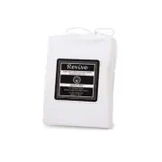 Revive White 100% Cotton Jersey Super Soft Fitted Sheet Combo Set Double 38cm Wa