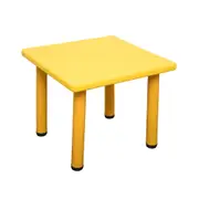 60x60cm Kid's Adjustable Square Table Desk Yellow