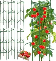 Tomato Cages Trellises for Garden, 48'' Tall Tomato Triangle Cages Trellis fo...